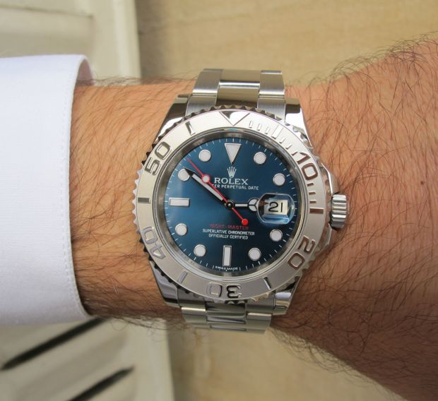 rolex yacht master wrist